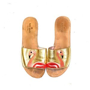 Kate Spade Flamingo Slides